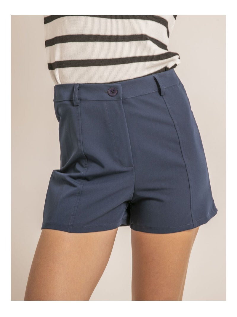 Short taille haute XOPERTA Bleu marine - Kiabi