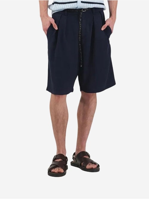 Short taille mi-haute à jambes larges en tencel avec poches giesto - Kiabi Short taille mi-haute à jambes larges en tencel avec poches giesto - Kiabi