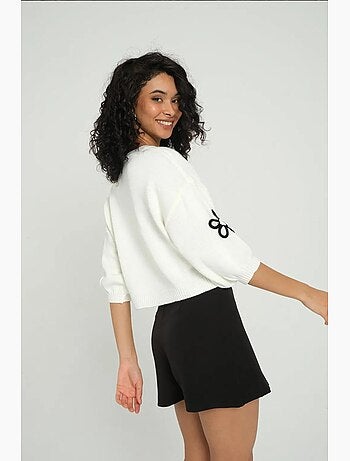Short taille mi-haute hiccup