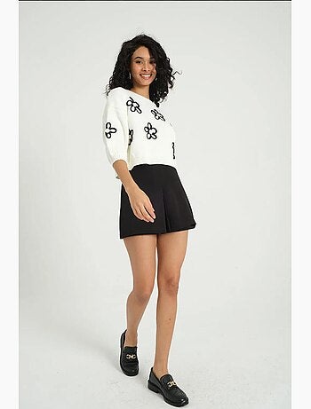 Short taille mi-haute hiccup