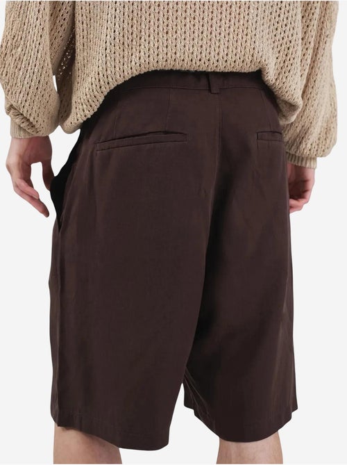 Short taille mi-haute, jambes larges et ceinture en tencel giesto - Kiabi Short taille mi-haute, jambes larges et ceinture en tencel giesto - Kiabi