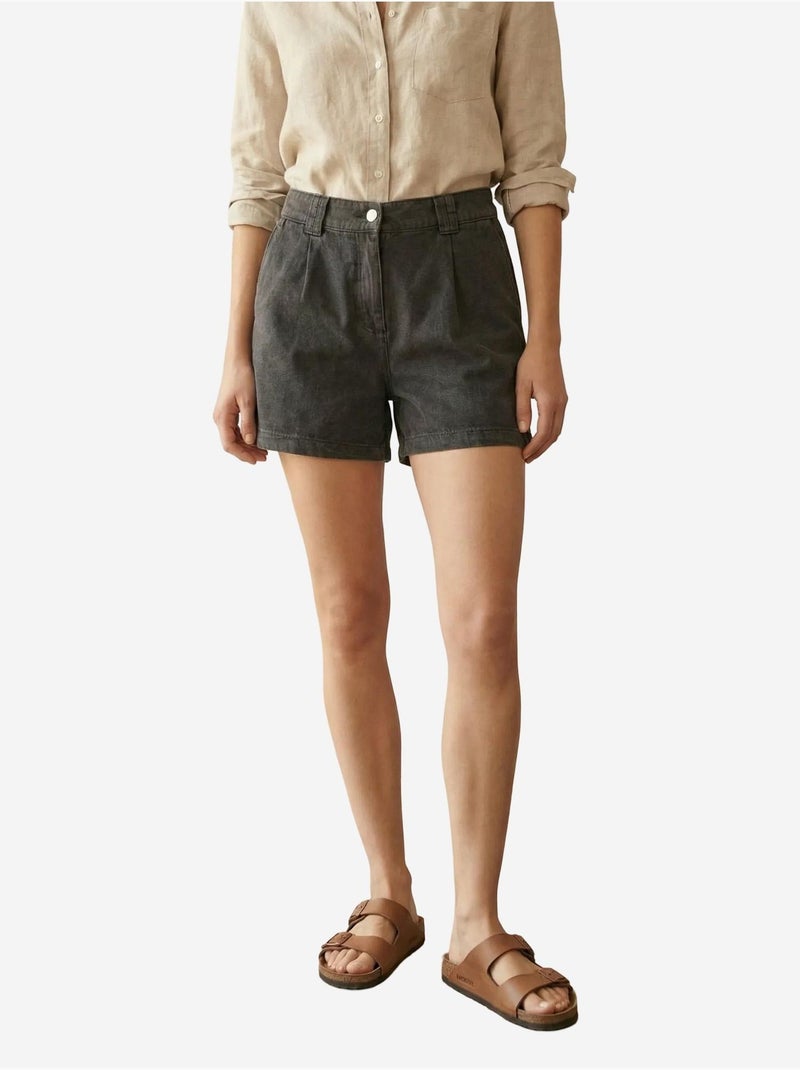 Short tailleur à jambes larges my fashion Noir - Kiabi