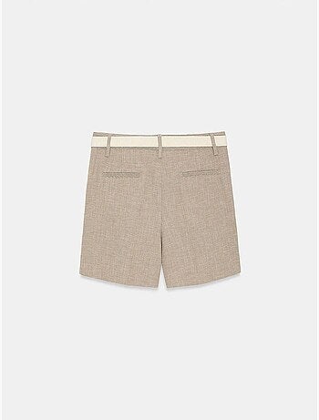 Short tailleur à taille haute et ceinture dilvin