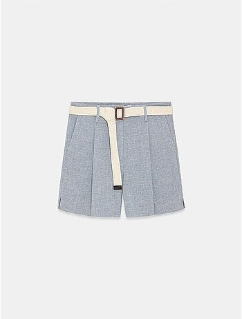 Short tailleur à taille haute et ceinture dilvin