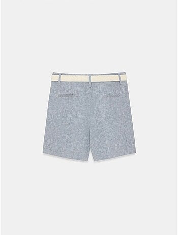 Short tailleur à taille haute et ceinture dilvin