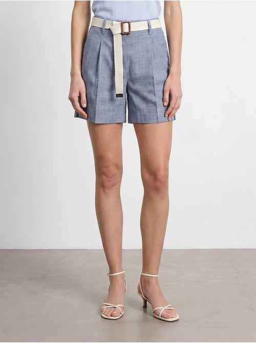 Short tailleur à taille haute et ceinture dilvin - Kiabi