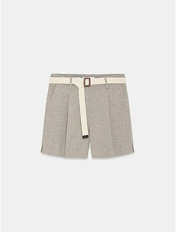 Short tailleur à taille haute et ceinture dilvin