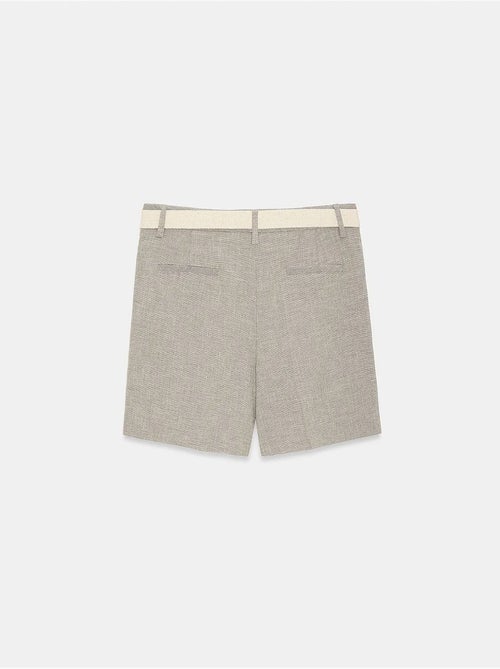 Short tailleur à taille haute et ceinture dilvin - Kiabi