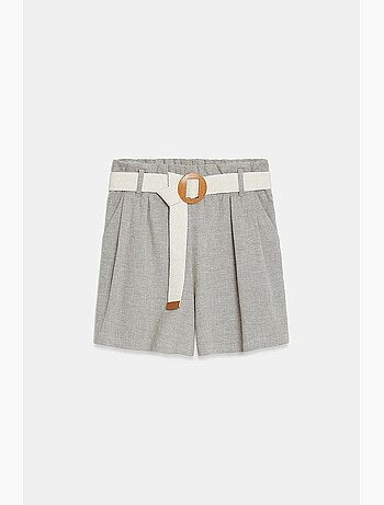 Short tailleur à taille haute et jambe large dilvin