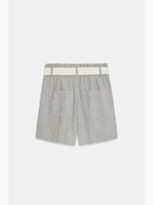 Short tailleur à taille haute et jambe large dilvin - Kiabi