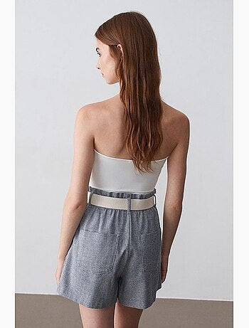 Short tailleur à taille haute et jambe large dilvin
