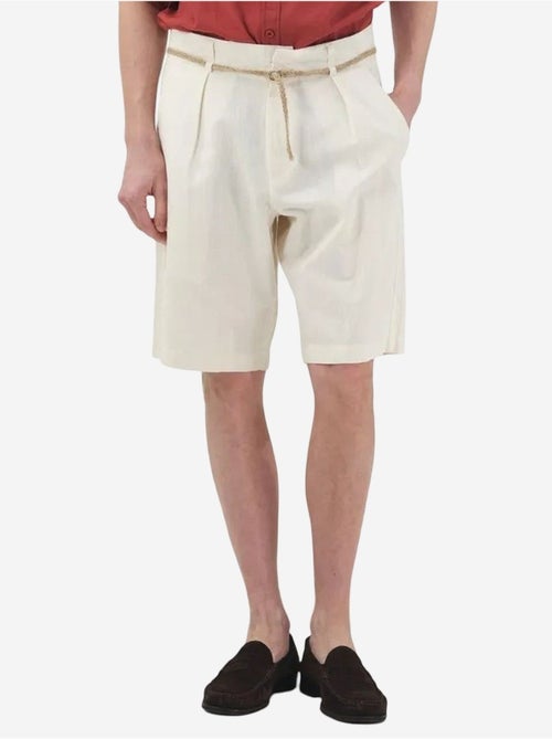 Short tailleur en lin mélangé, coupe décontractée et taille haute giesto - Kiabi Short tailleur en lin mélangé, coupe décontractée et taille haute giesto - Kiabi