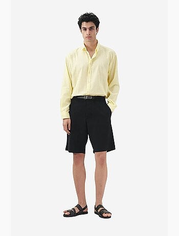 Short tailleur en popeline de coton pour homme giesto