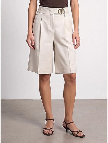 Short tailleur taille haute à jambe large dilvin