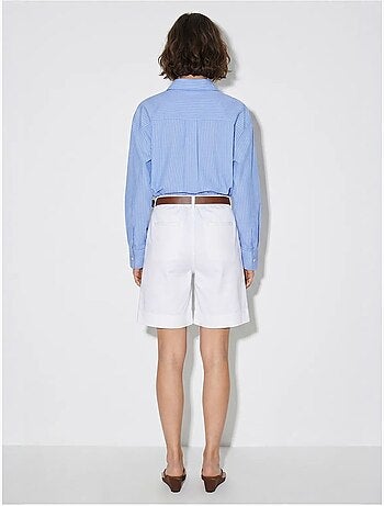 Short tailleur taille haute avec ceinture lucci