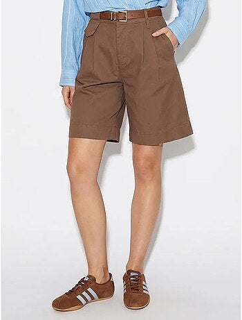 Short tailleur taille haute avec ceinture lucci