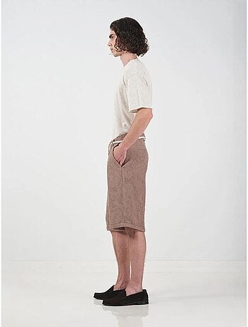 Short texturé taille mi-haute jambes larges giesto
