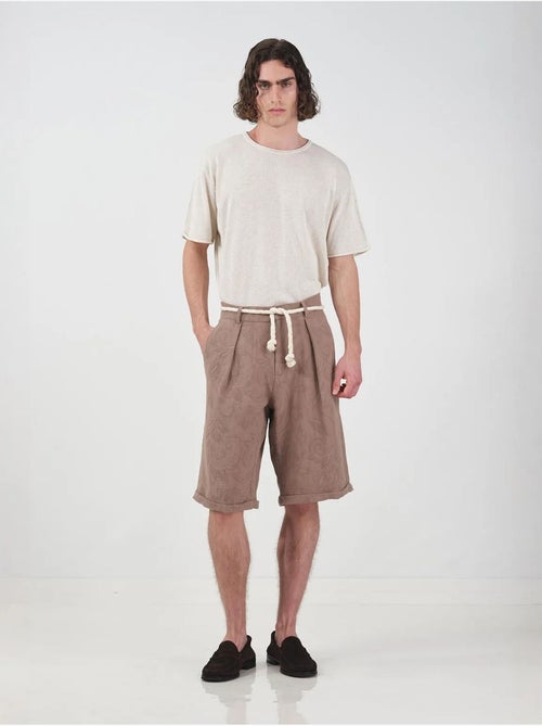 Short texturé taille mi-haute jambes larges giesto - Kiabi Short texturé taille mi-haute jambes larges giesto - Kiabi
