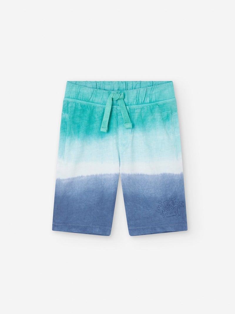 Short Tie Dye en Coton Bleu - Kiabi