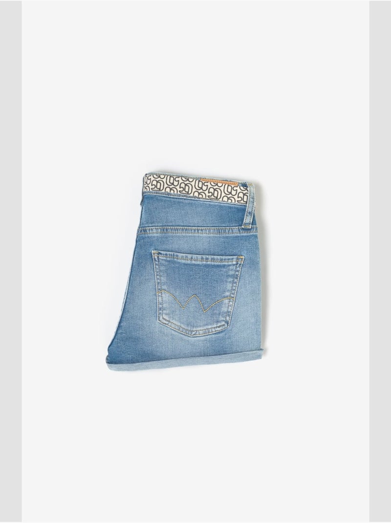 Short tiko en jeans 'le temps des cerises' Bleu - Kiabi
