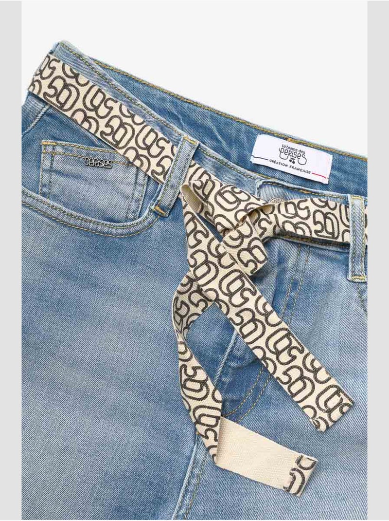 Short tiko en jeans 'le temps des cerises' Bleu - Kiabi