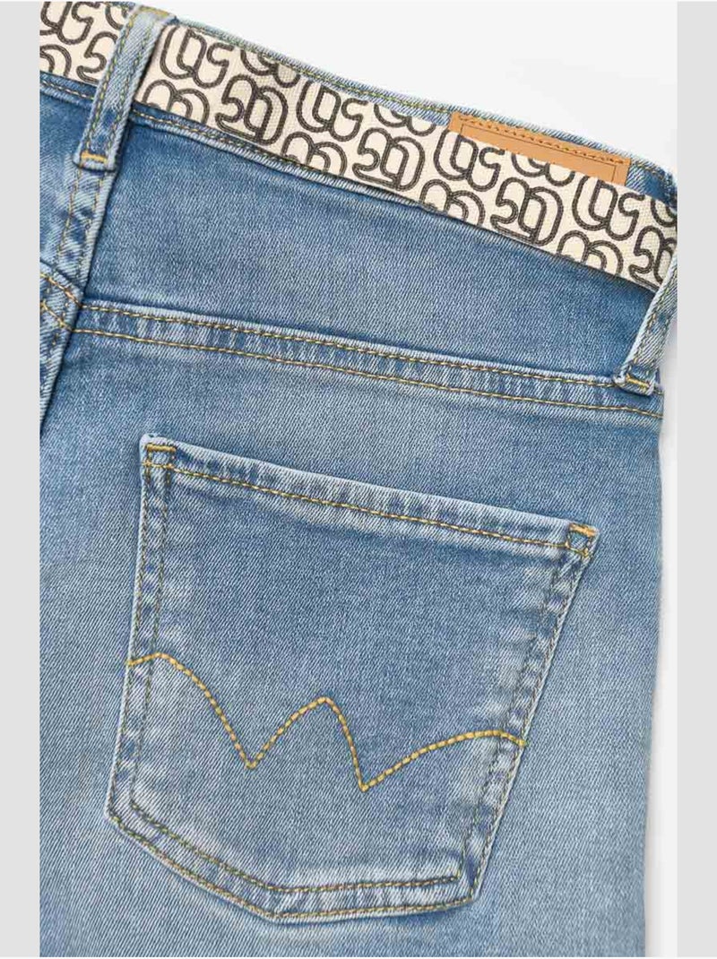 Short tiko en jeans 'le temps des cerises' Bleu - Kiabi