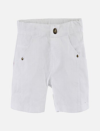 SHORT TOILE BLANC ET T-SHIRT