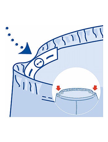 SHORT TOILE BLANC ET T-SHIRT