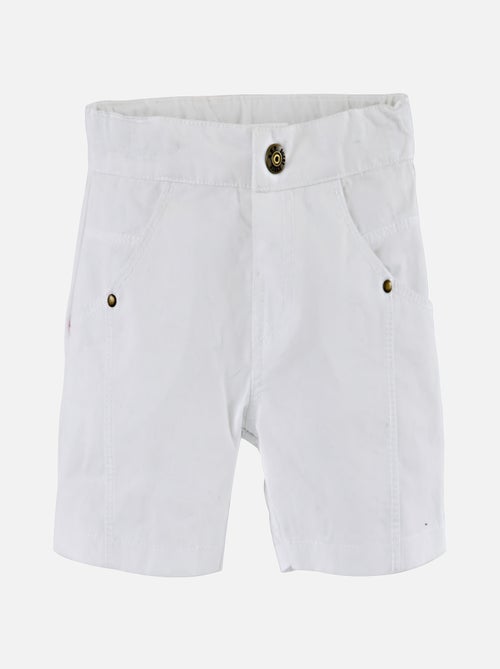 SHORT TOILE BLANC ET T-SHIRT - Kiabi