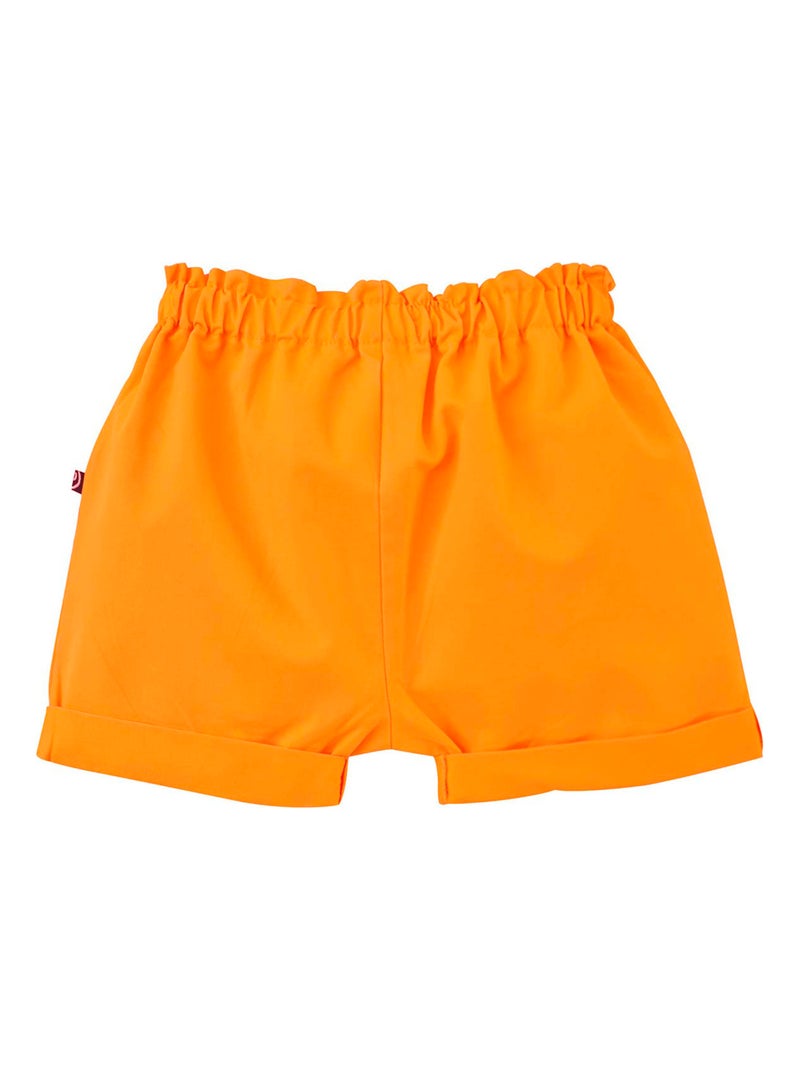 SHORT TOILE CLAUDETTE Jaune - Kiabi