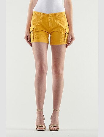 Short tokio court jaune 'Le Temps Des Cerises'