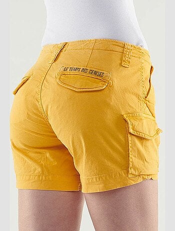 Short tokio court jaune 'Le Temps Des Cerises'