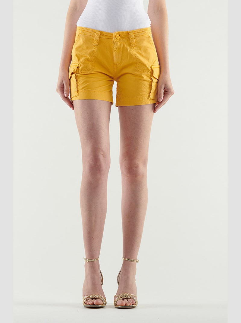 Short tokio court jaune 'Le Temps Des Cerises' Jaune - Kiabi