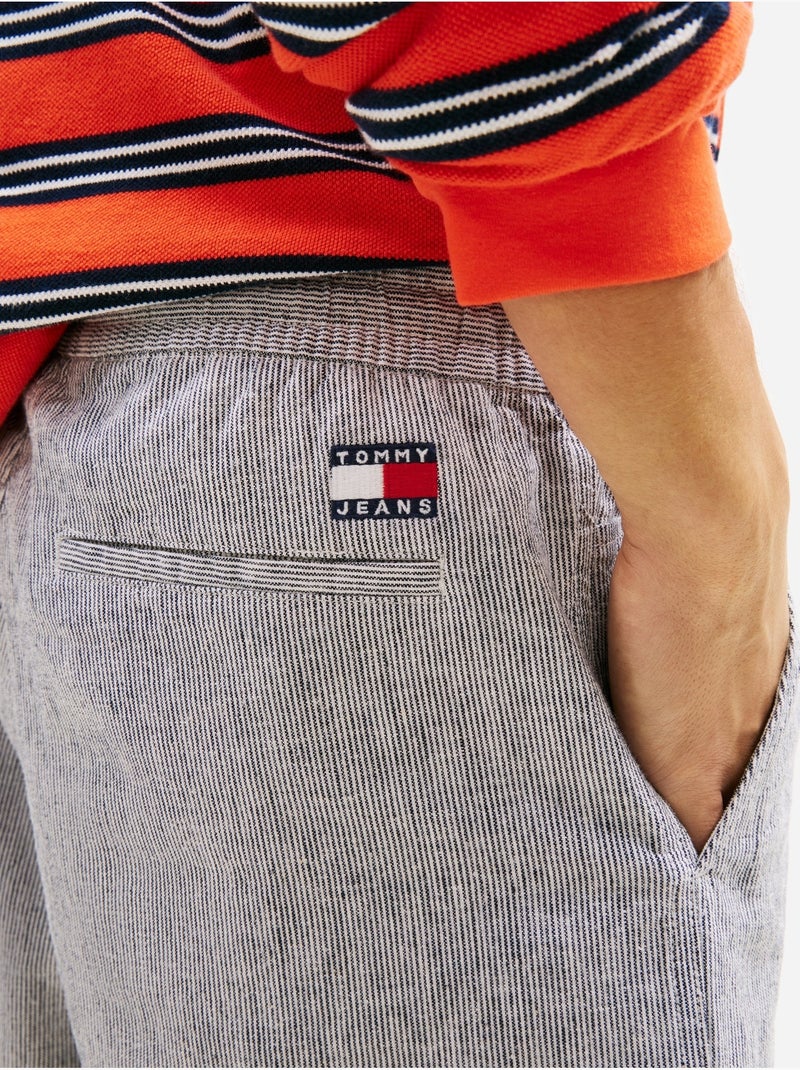 Short Tommy jeans à rayures Bleu foncé - Kiabi