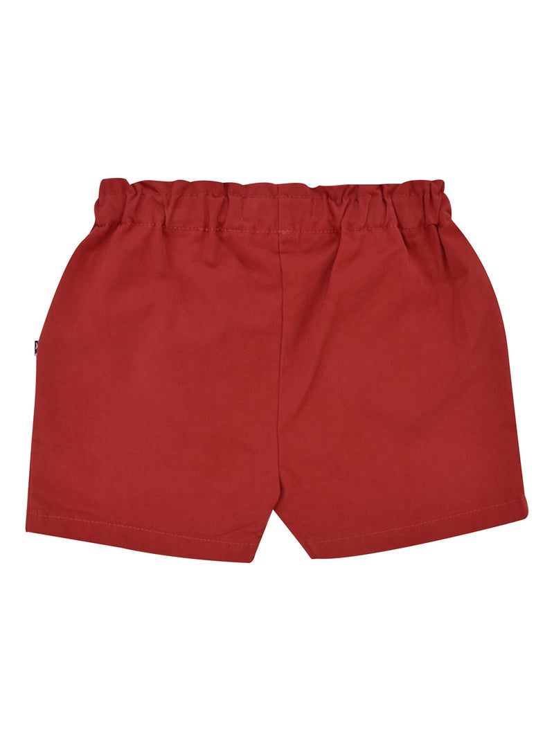 SHORT TWILL ENFANT EULALIA Rouge - Kiabi