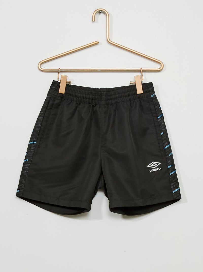 Short 'Umbro' en microfibre Noir - Kiabi