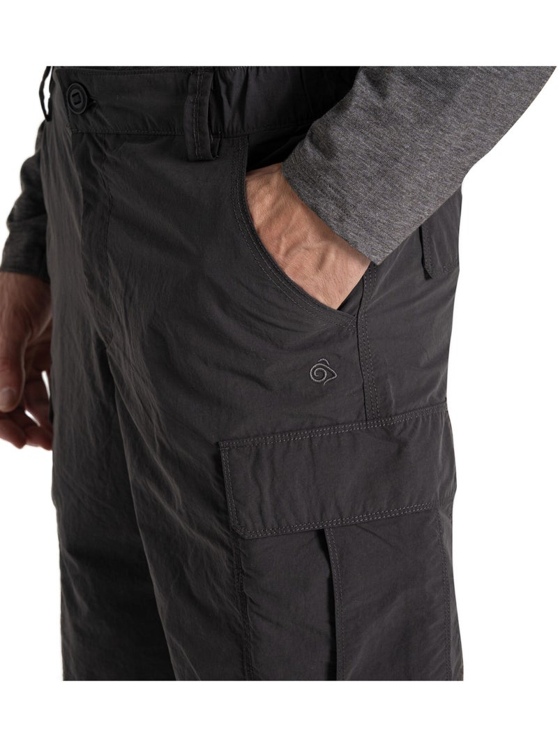Short uni à poches et taille semi-élastiquée - craghoppers Noir - Kiabi