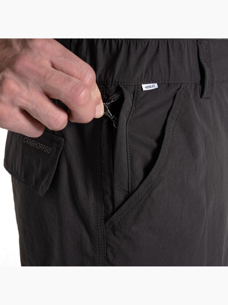 Short uni à poches et taille semi-élastiquée - craghoppers Noir - Kiabi