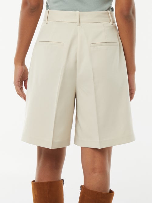 Short uni à taille haute - Kiabi