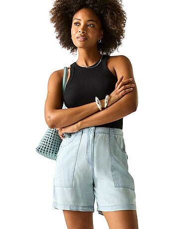 Short uni à taille semi-élastiquée liza - regatta