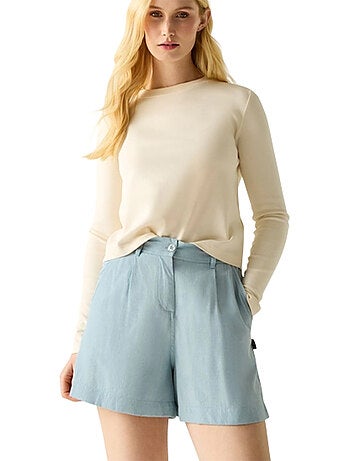 Short uni à taille semi-élastiquée sabelle - regatta