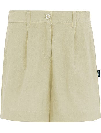 Short uni à taille semi-élastiquée sabelle - regatta