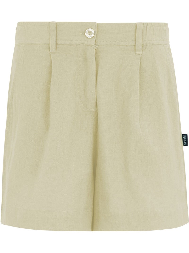 Short uni à taille semi-élastiquée sabelle - regatta Crème - Kiabi