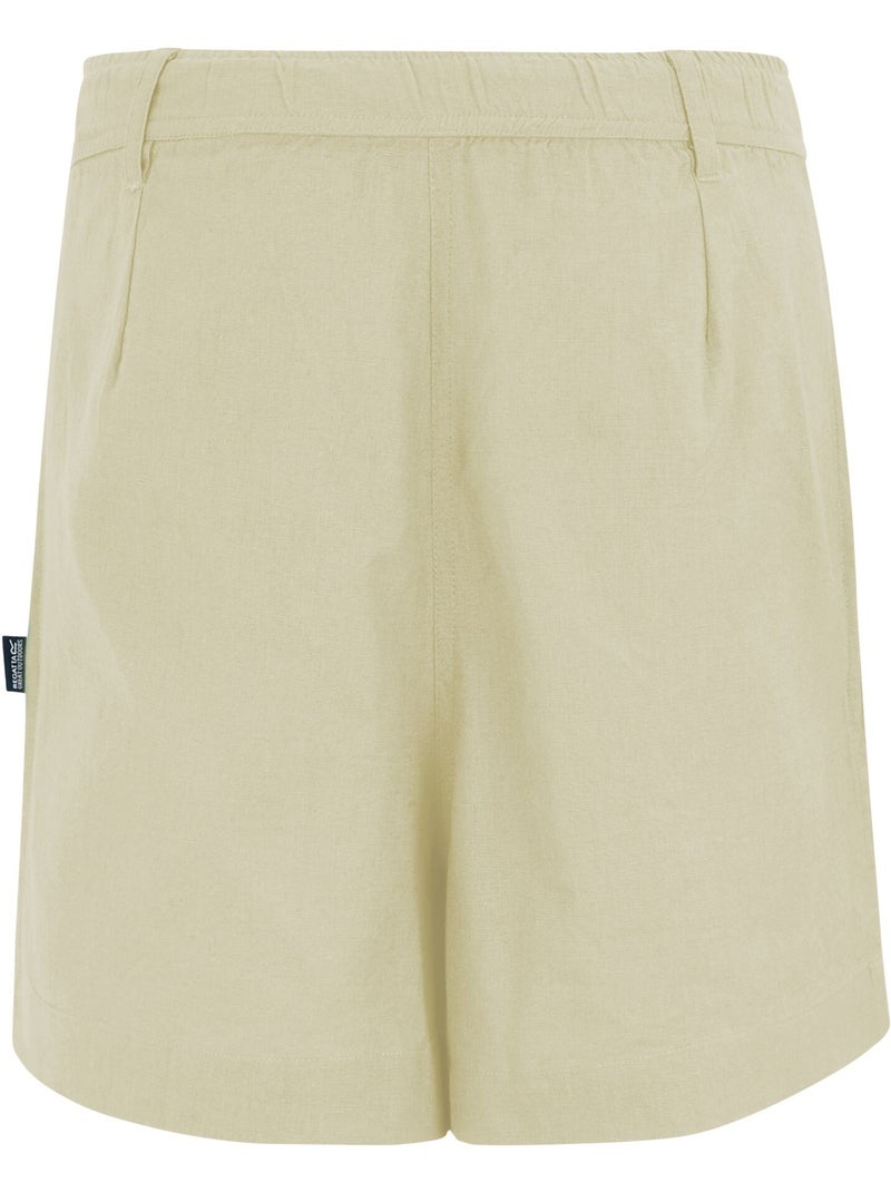 Short uni à taille semi-élastiquée sabelle - regatta Crème - Kiabi
