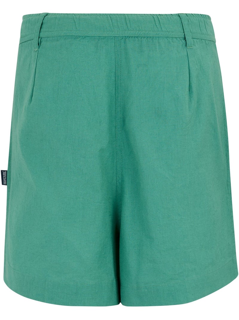 Short uni à taille semi-élastiquée sabelle - regatta Turquoise - Kiabi