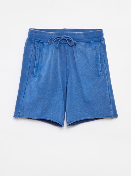 Short uni avec effet délavé - Kiabi