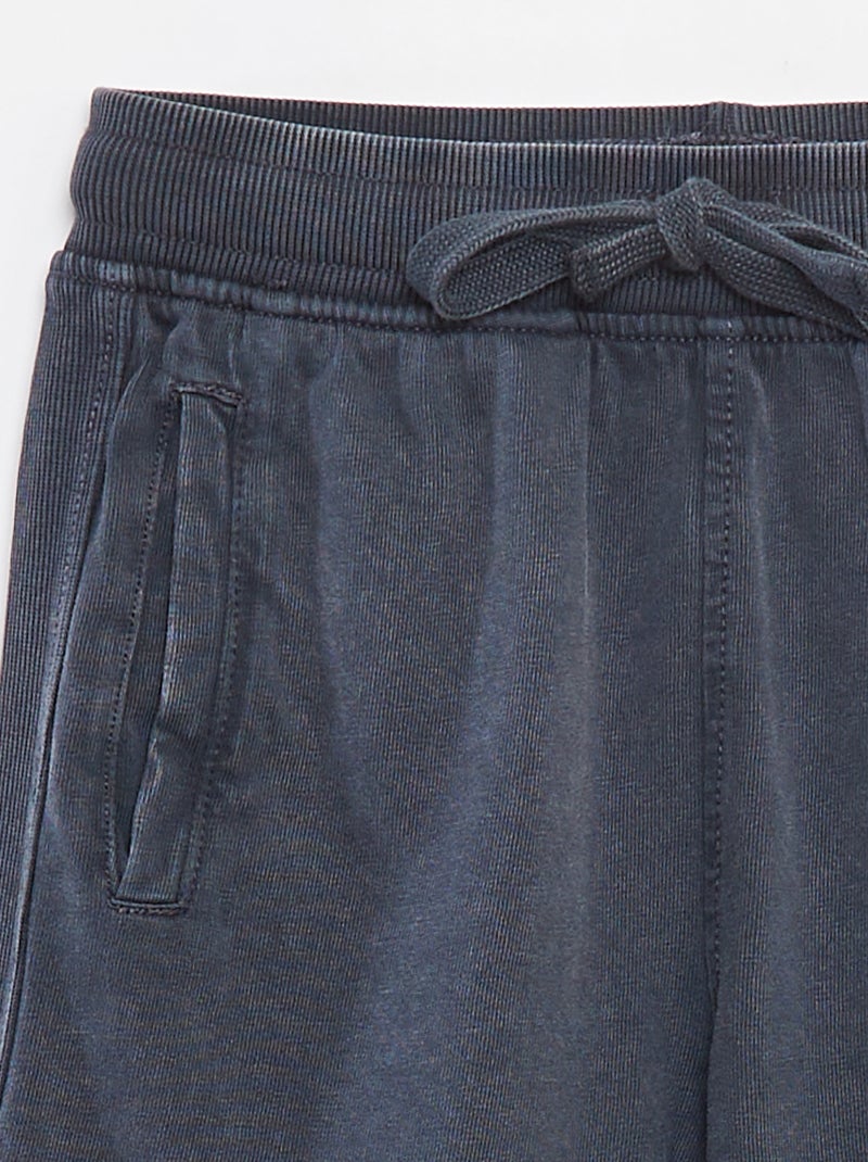 Short uni avec effet délavé - Bleu - Garçon - 6.50