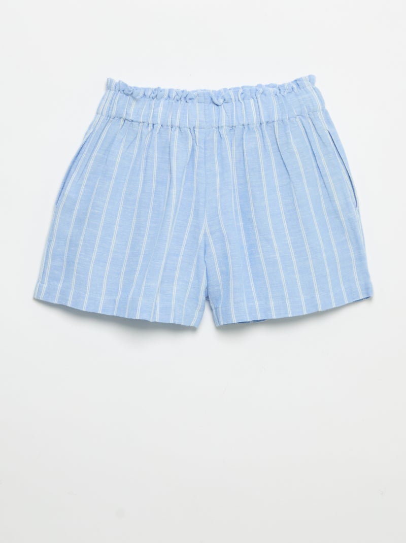 Short uni avec nœud fantaisie Bleu - Kiabi