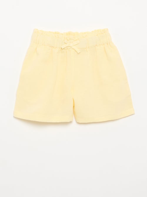 Short uni avec nœud fantaisie - Kiabi