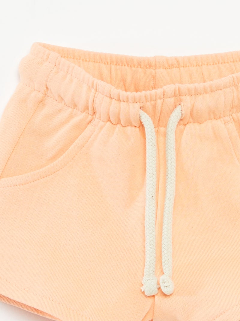 Short uni avec poches ORANGE - Kiabi